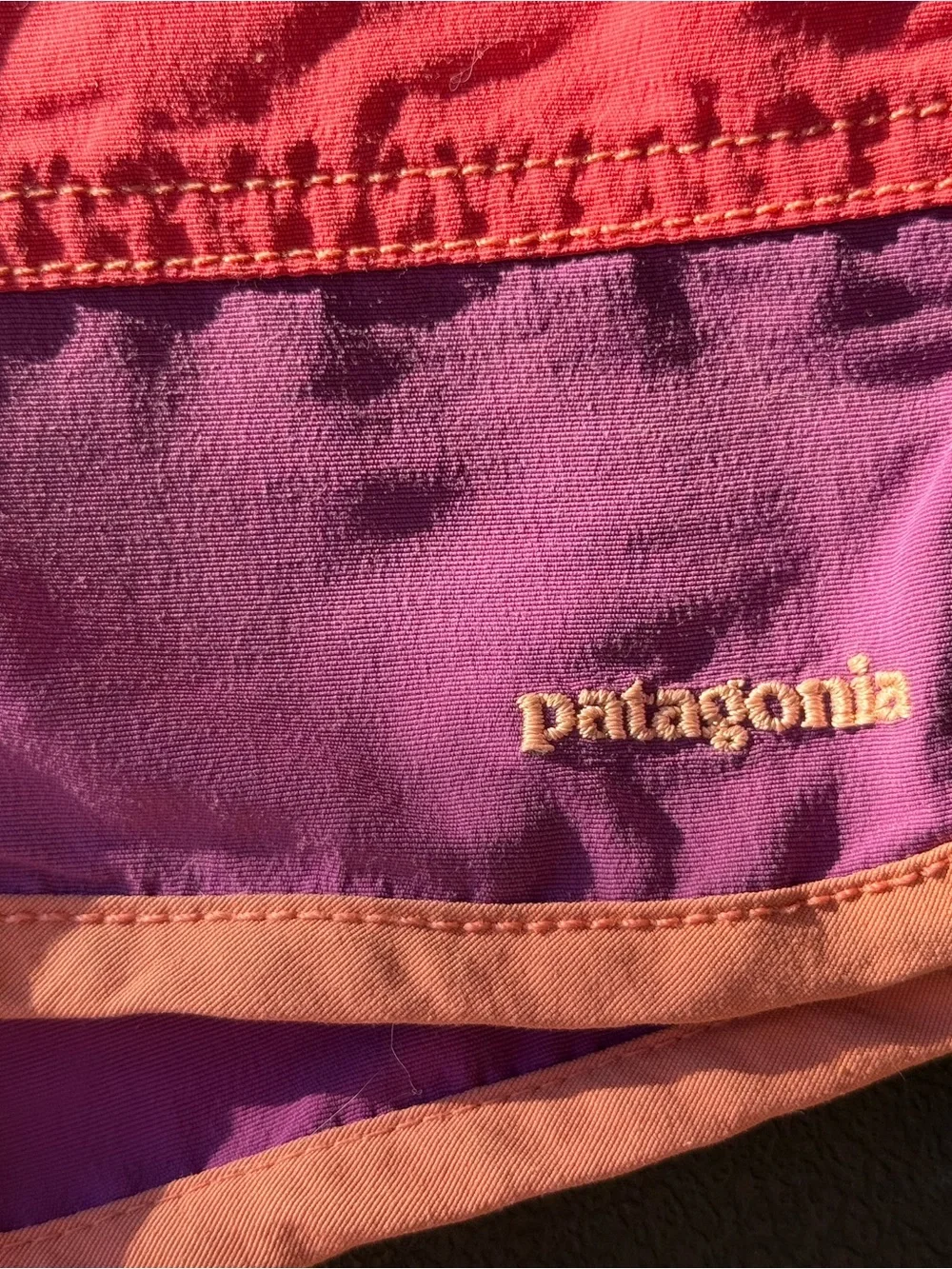 PATAGONIA Light Pink, Bright Pink Colorblock Shorts